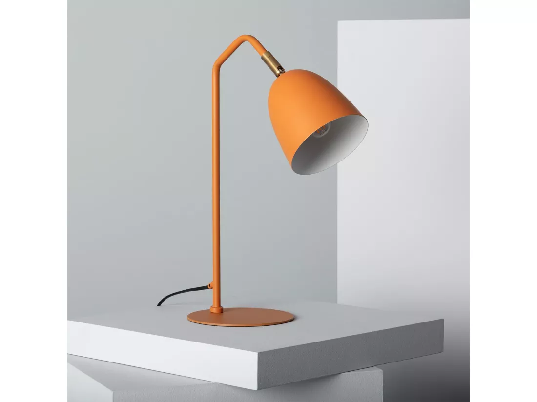 Lampe de Bureau Flex Métal Areso Orange Safran