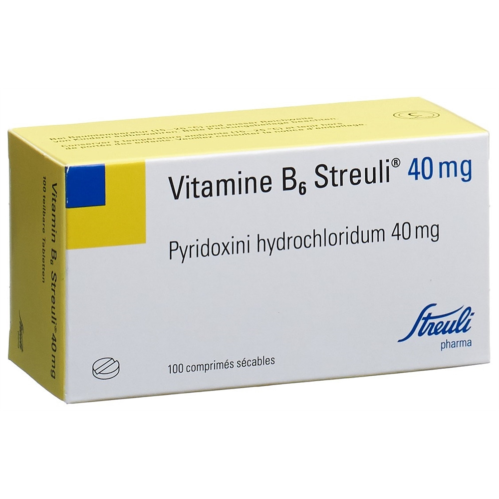 VITAMINE B6 Streuli Tabl 40 mg Blist 100 Stk