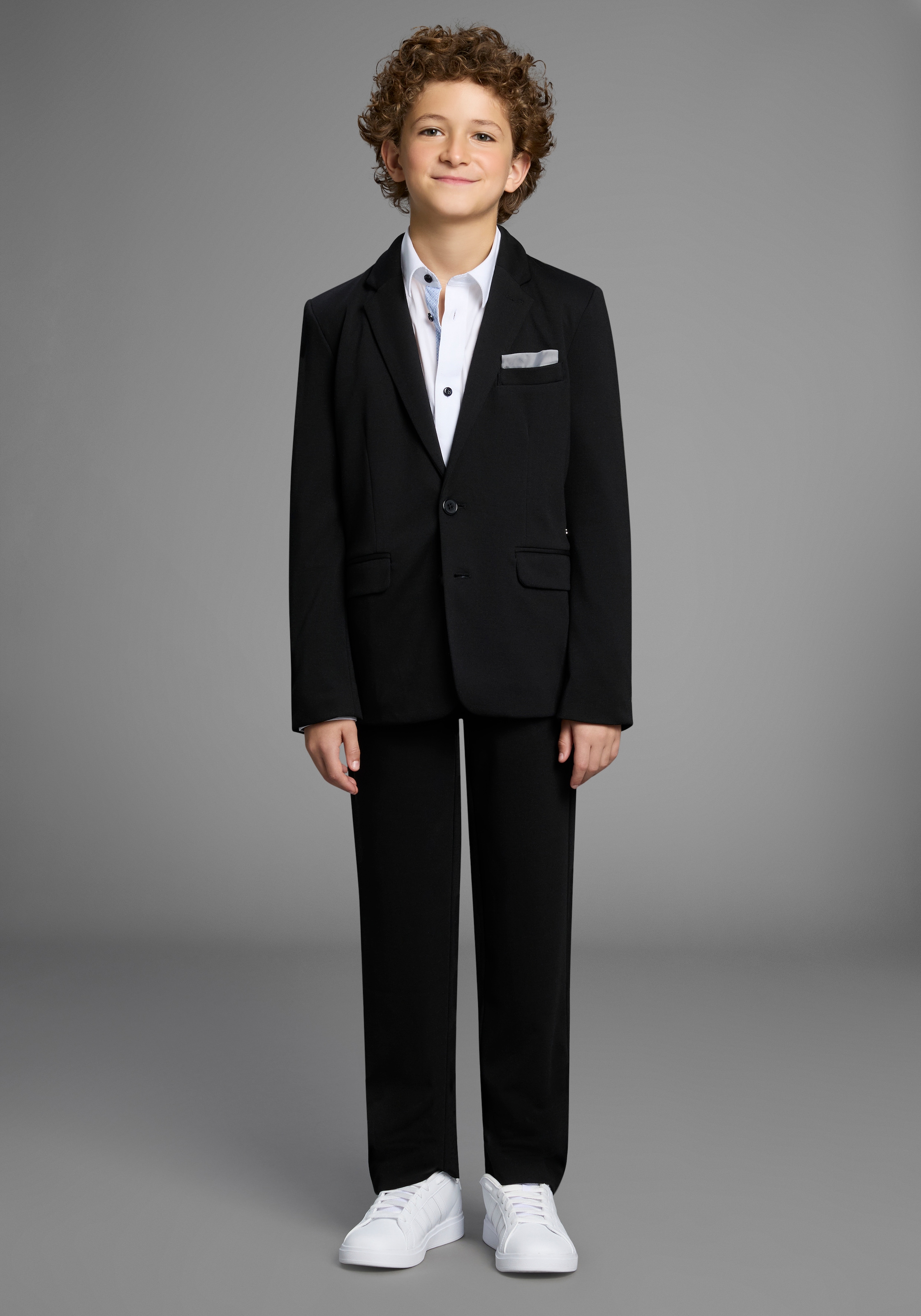 Bruno Banani Anzug »2tlg. Jersey Anzug für Jungen« Set, Sakko & Hose, 2 Stk. tlg. Basic Für jeden Anlass passend. Eleganter Jersey Anzug für TEENS
