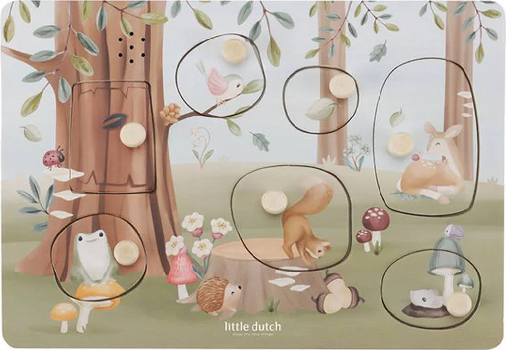 Forest Friends Forest Friends Geluidenpuzzel hout