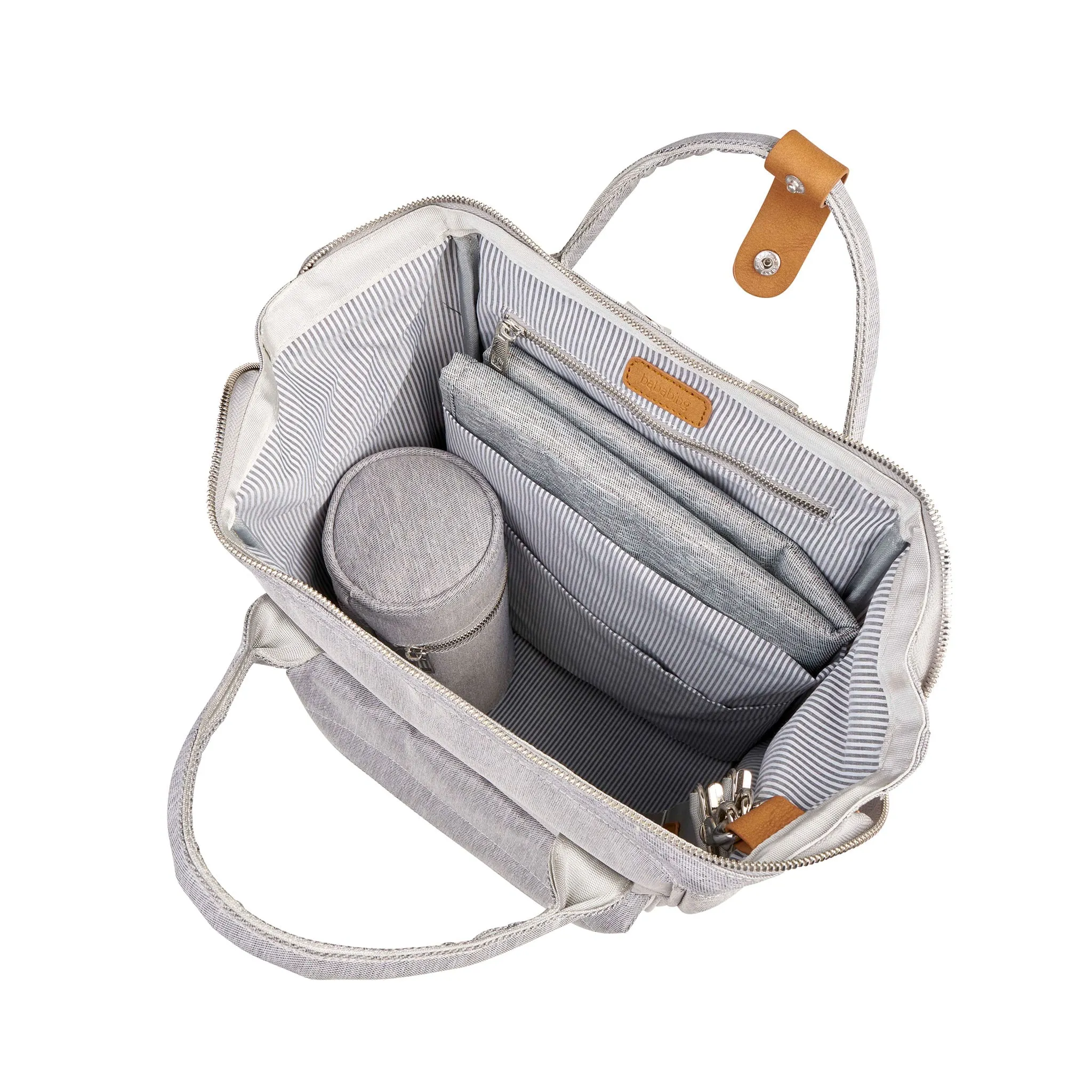 BabaBing Sac à Couches à Dos Mani - Gris