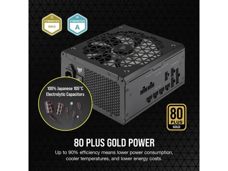 CORSAIR | RM750x Shift - Strømforsyning (intern) - ATX12V / EPS12V - 80 PLUS Gold - AC 100-240 V - 750 Watt - Europa