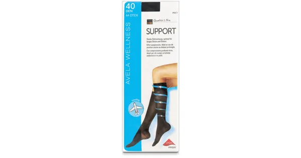 Avela Kniestrumpf Support Noir 39 - 41
