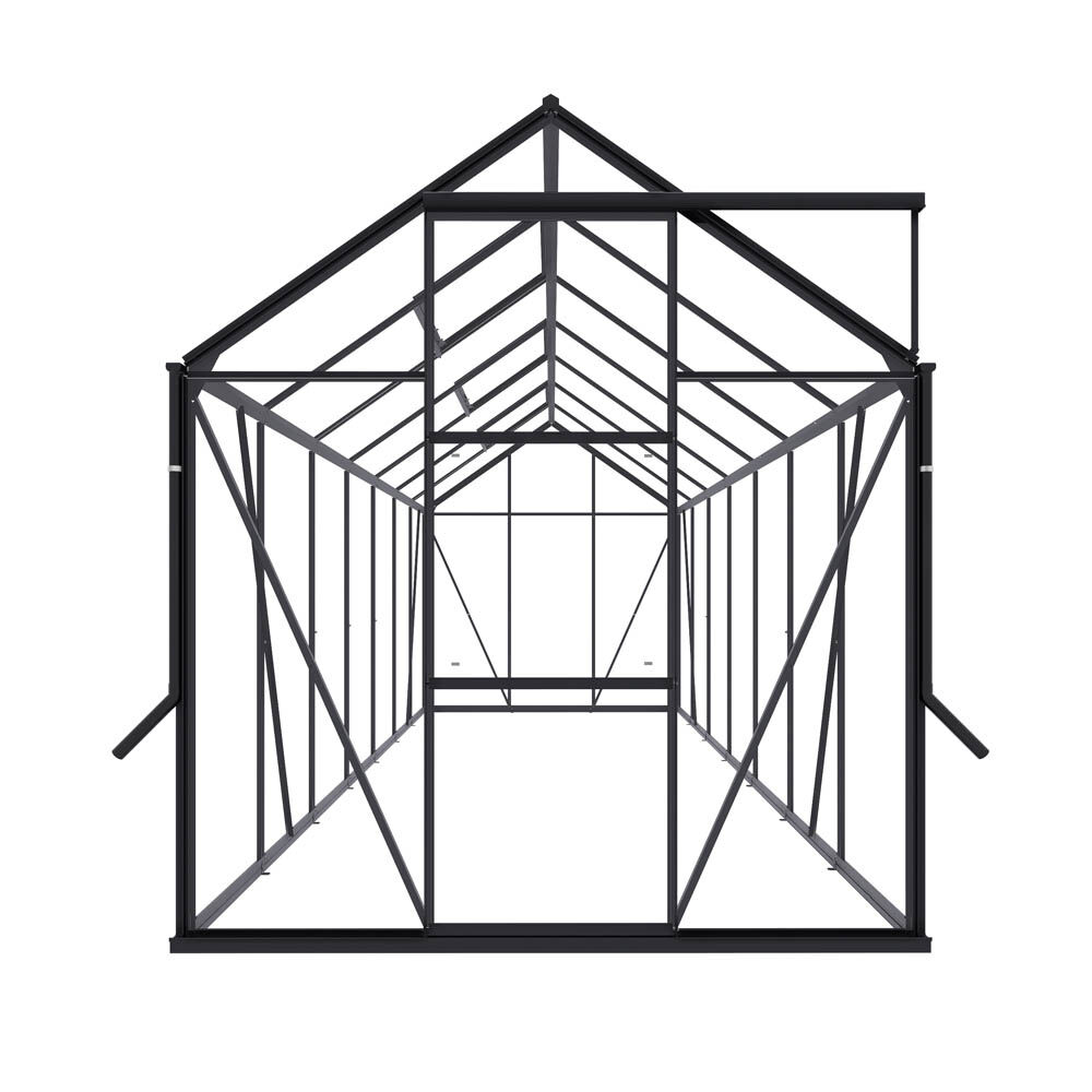 Royal Well Kate V - Tuinkas - zwart - 217x192x436 cm - Veiligheidsglas
