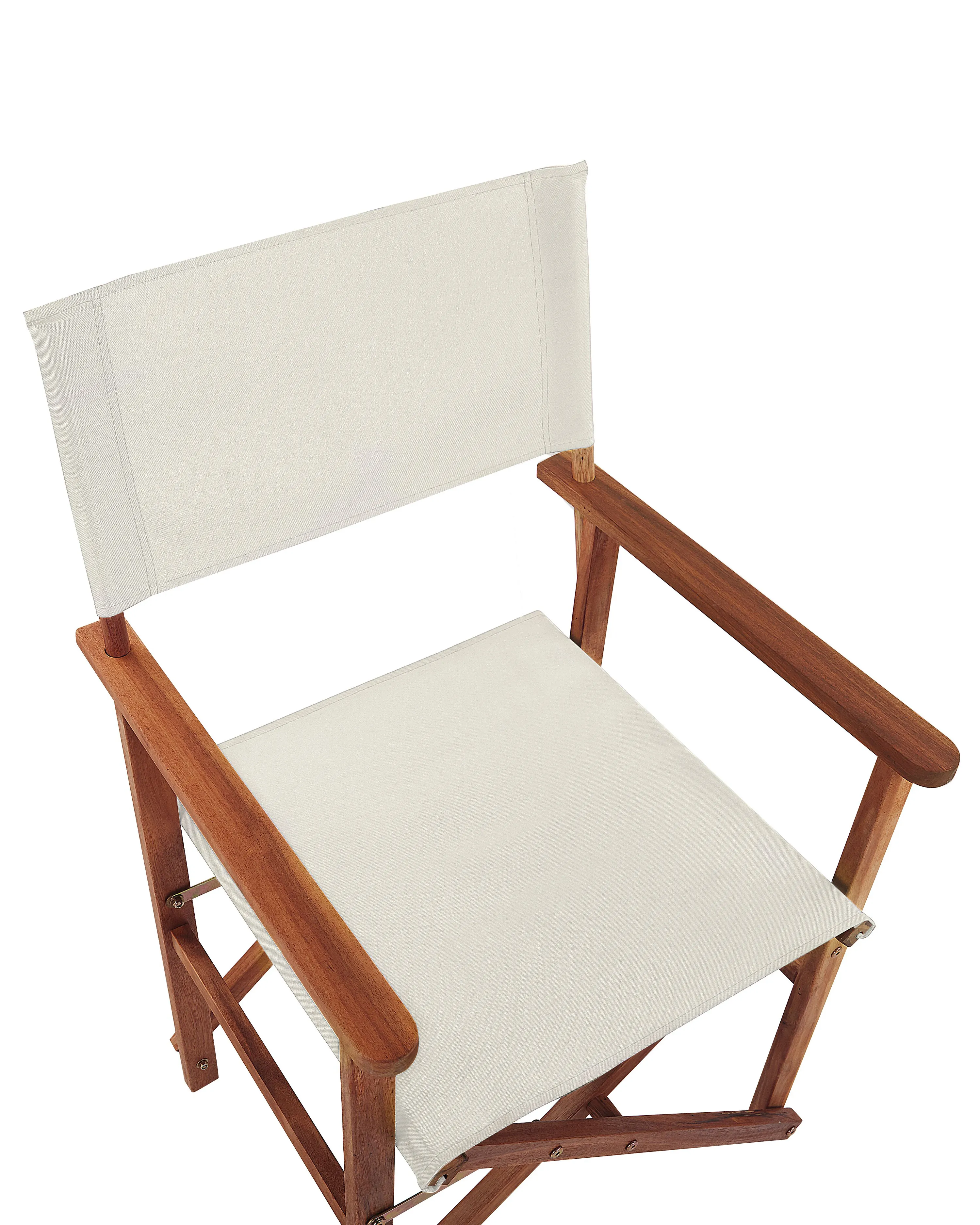 Set van 2 tuinstoelen CINE Acaciahout Gebroken wit