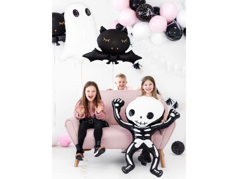 Partydeco Ballons Folienballon Fledermaus 80 x 52 cm, Schwa Anschaulicher Folienballon für Halloween Partys