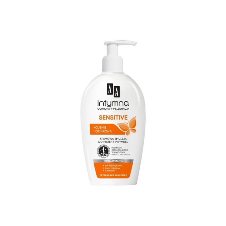 AA Intimschutz + cremige Pflegeemulsion für die Intimhygiene Sensitive 300 ml