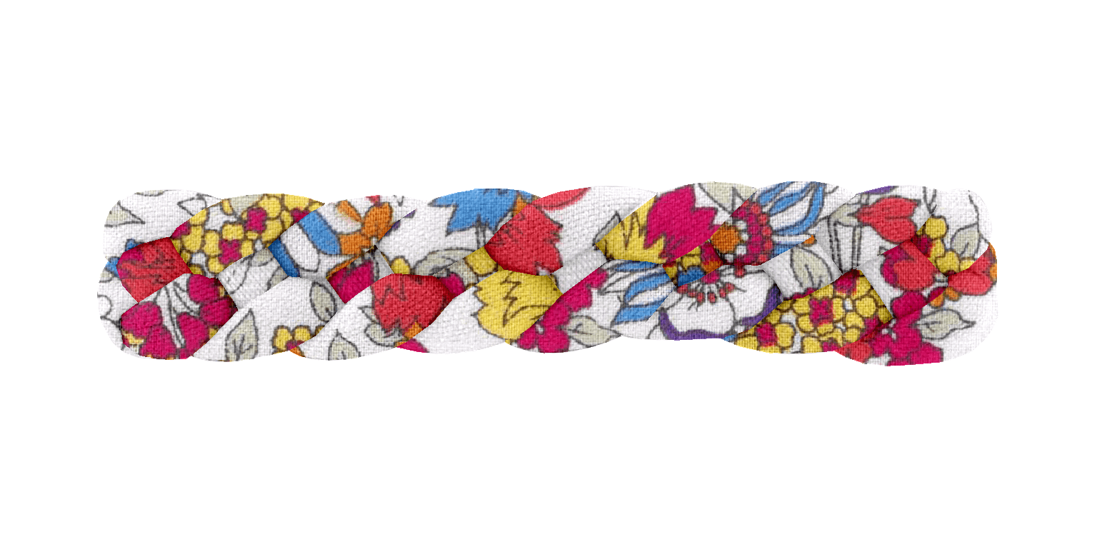 Barrette Cheveux Tressée Tutti Fleuri