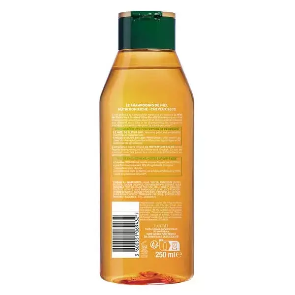 Shampoo La Provençale Nutrição Rica em Mel Orgânico 250ml