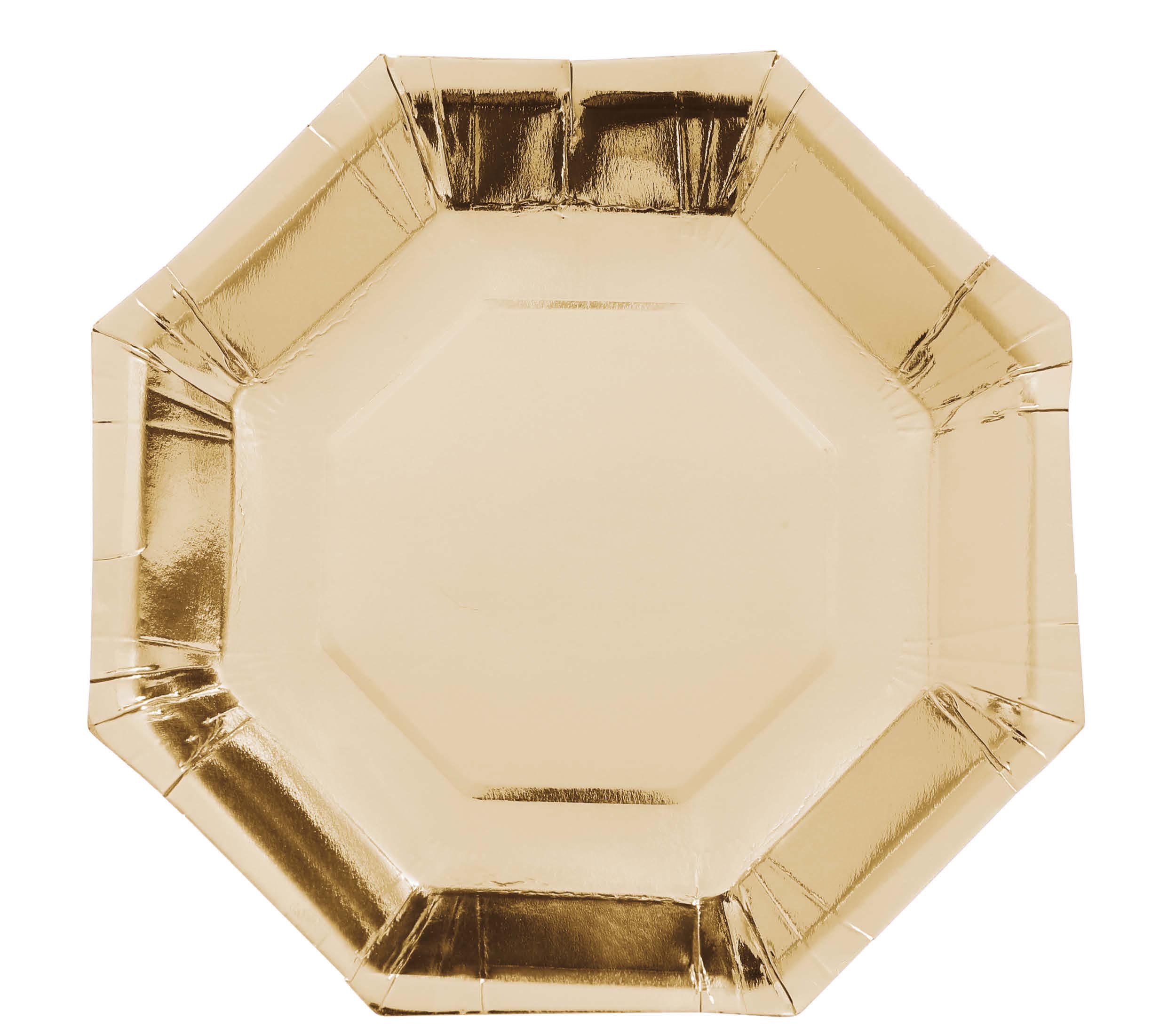 Gouden Borden Papier 23cm 6st