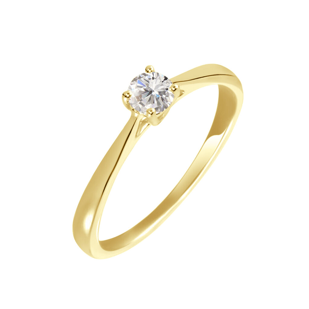 Bague Solitaire Aphrodite Or Jaune Diamant