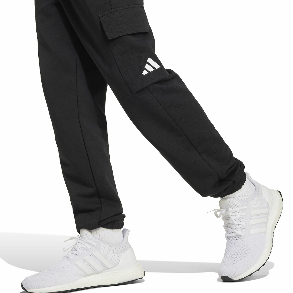 ADIDAS ROUPAS ESPORTIVAS<br>Calça cargo de moletom em fleece