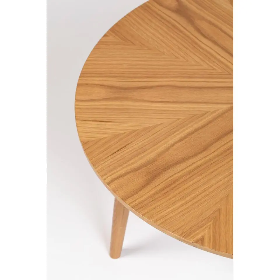 Housecraft Fabio Salontafel Rond Hout 80x80 cm Naturel