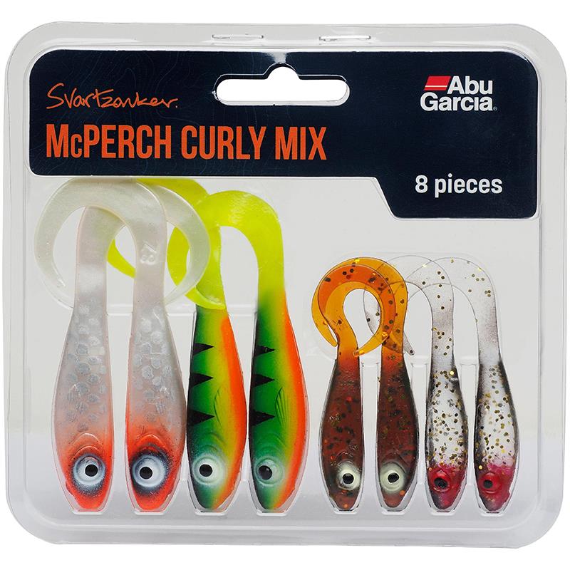 Kit Leurres Flottant Abu Garcia Svartzonker Mcperch Curly Mix - Par 8