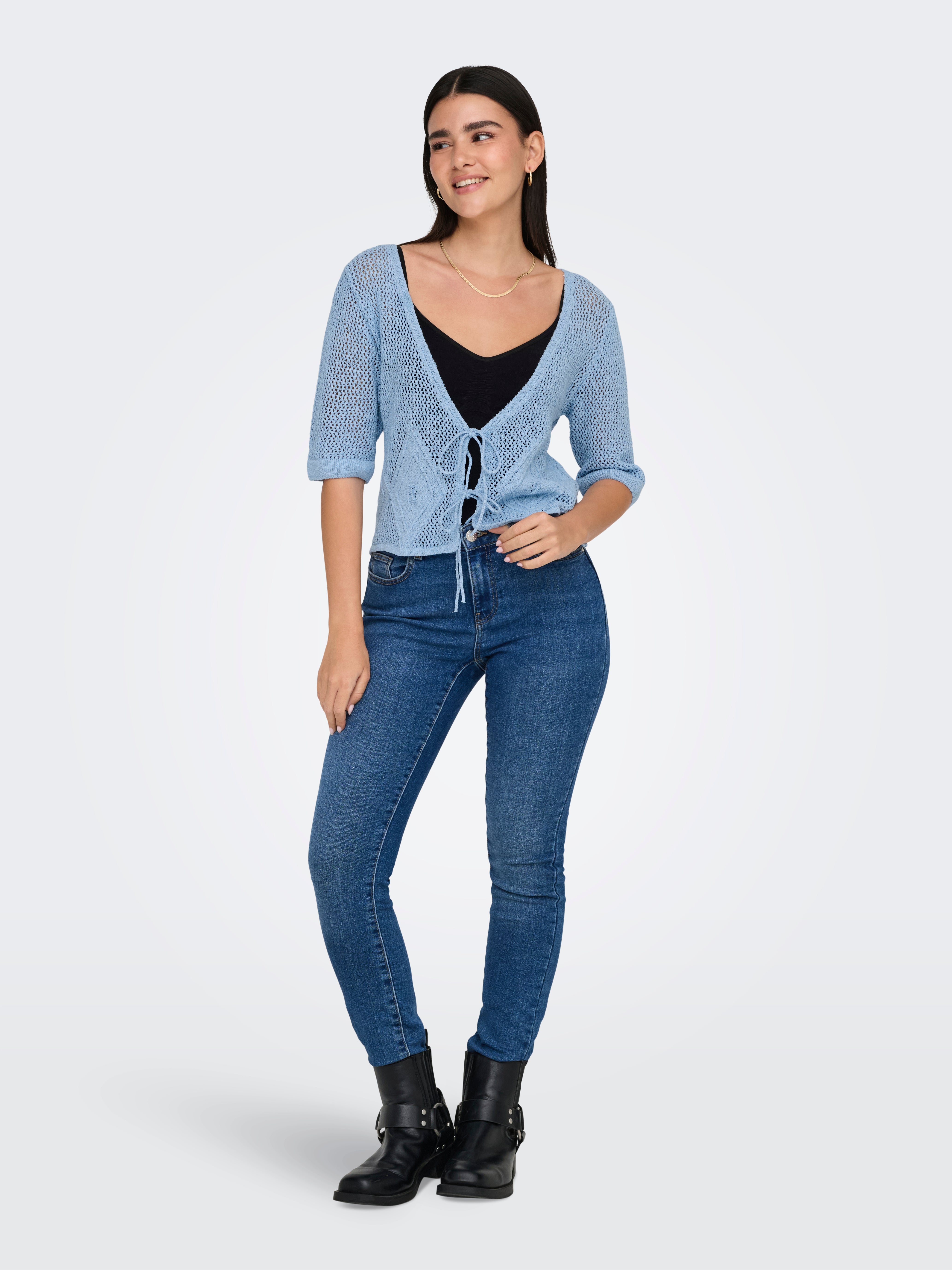 JDYSUSANNAH Strickjacke Cerulean
