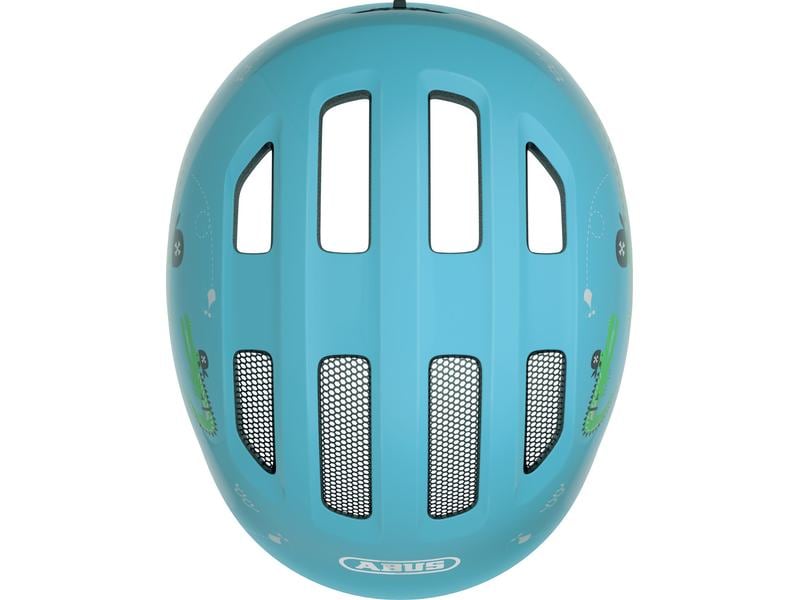Abus Helm Smiley 3.0 Blue Croco Shiny, M Fahrradhelm für Kinder