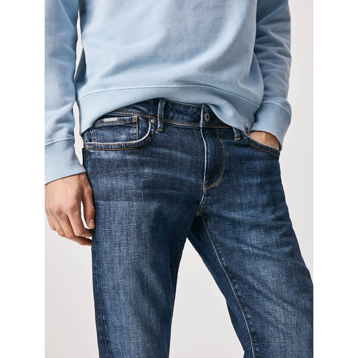 PEPE JEANS<br>Calça jeans slim stretch, Hatch