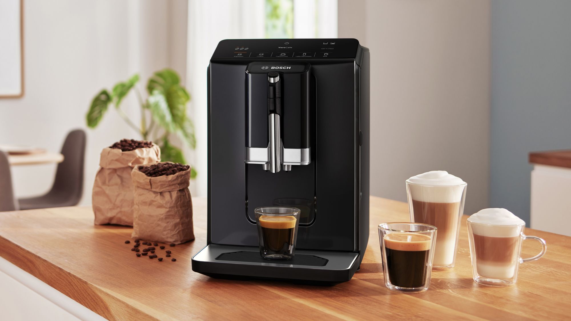 Máquina de café superautomática VeroCafe Série 2, preta, TIE20119