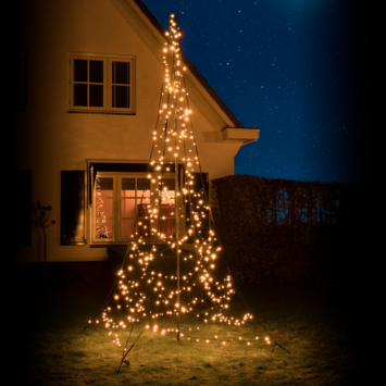 Fairybell Square Kerstboom inclusief 480 LED-lampjes en mast 4 meter