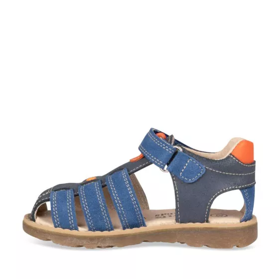 Sandales BLEU CHARLIE & FRIENDS CUIR