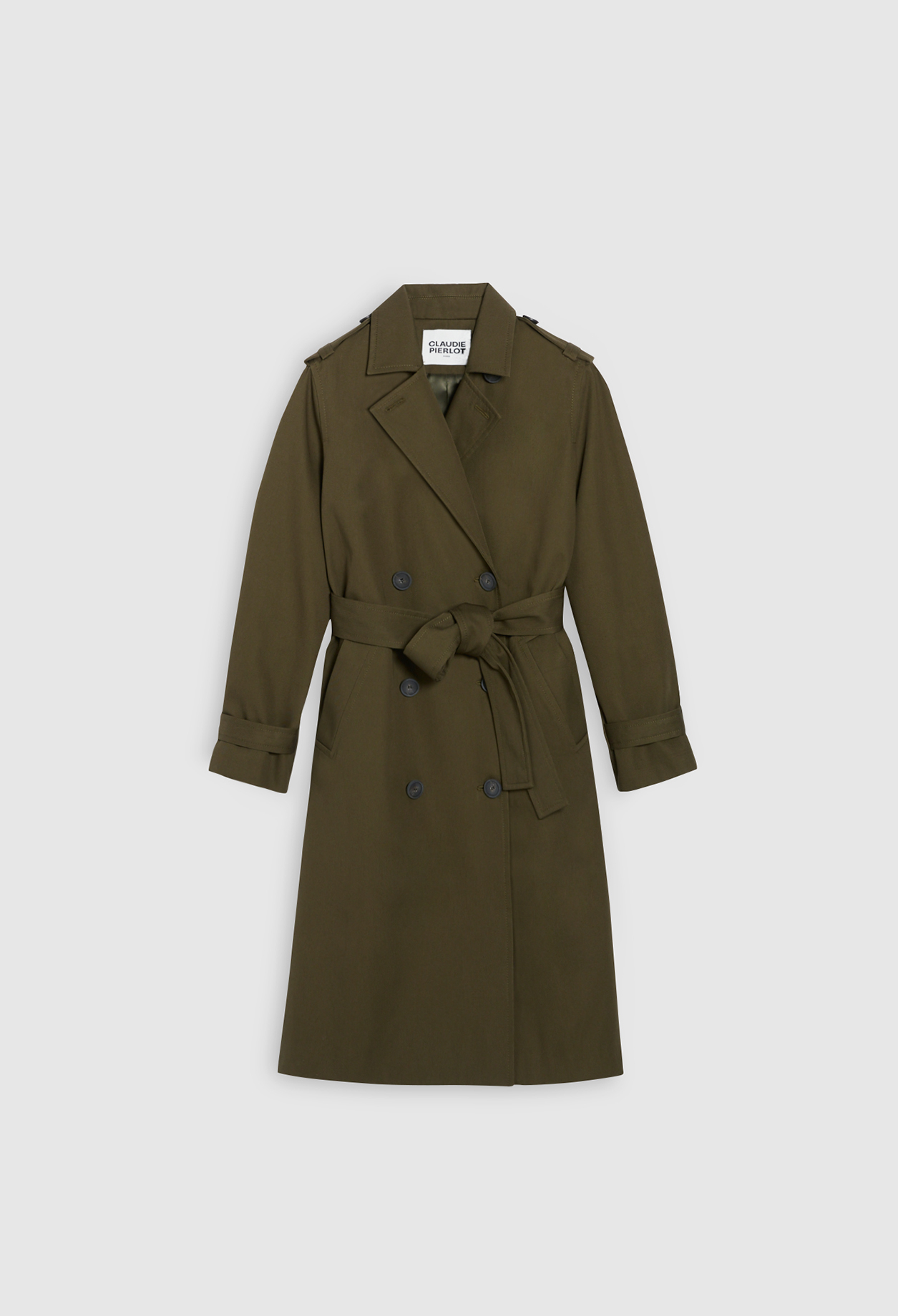 Trench long kaki