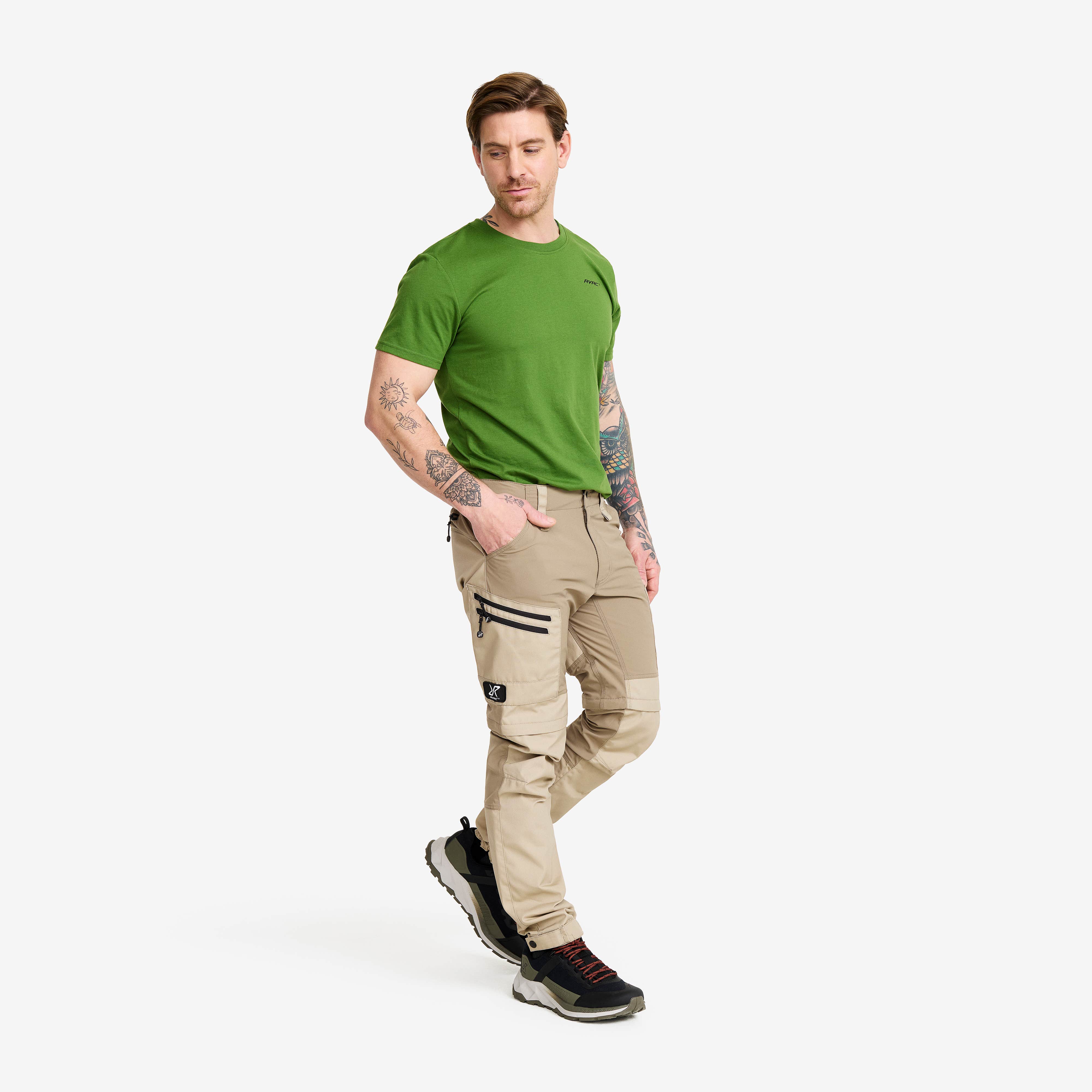 RVRC GP Pro Zip-off Pants Herre Aluminium/Brindle