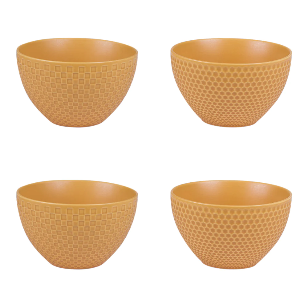 Coffret de 4 coupelles Snow safran Table passion