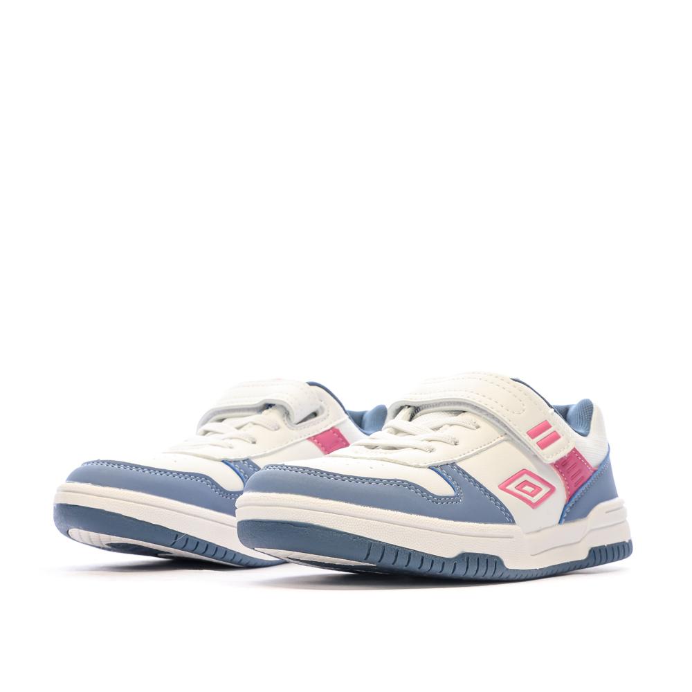 Umbro Baskets Blanches/Bleu/Rose Garçon Umbro Ovida