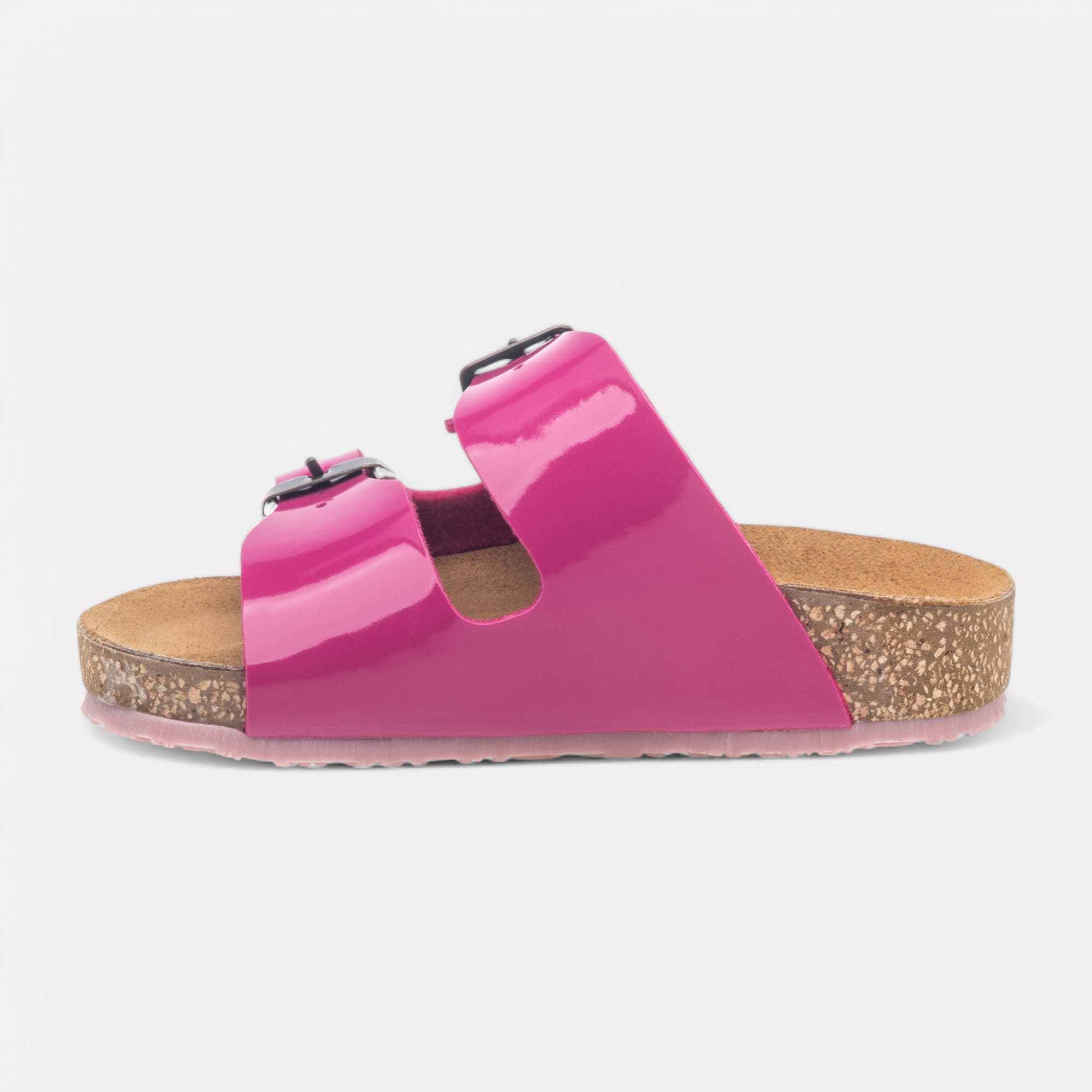 Mules semelle liège Fille rose