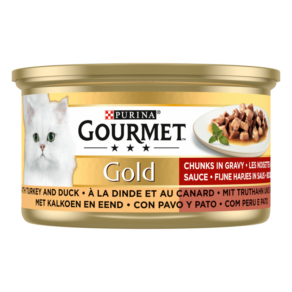 Gourmet Gold Fijne Hapjes Kalkoen - eend85 gr