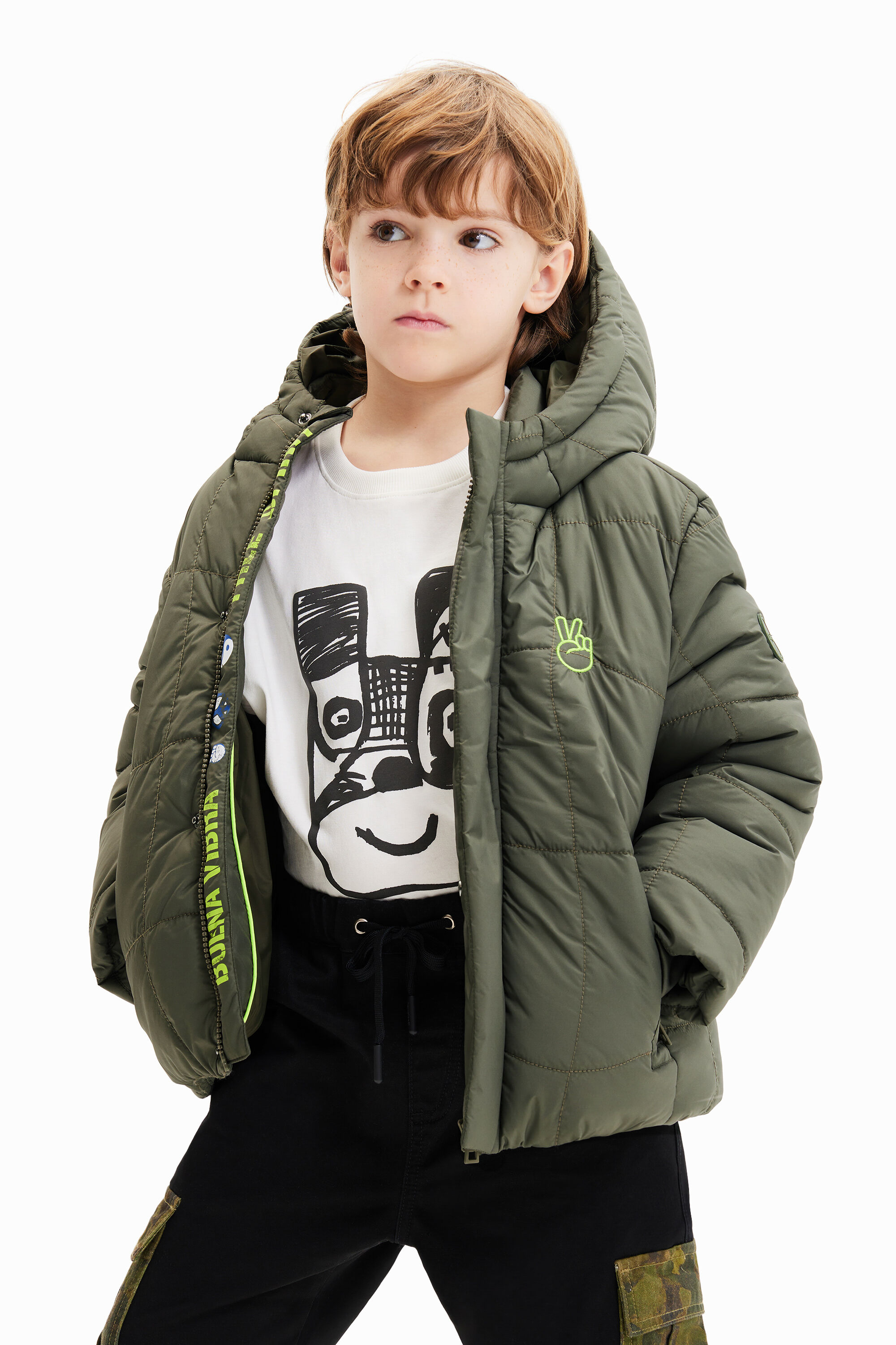 Chaqueta acolchada capucha