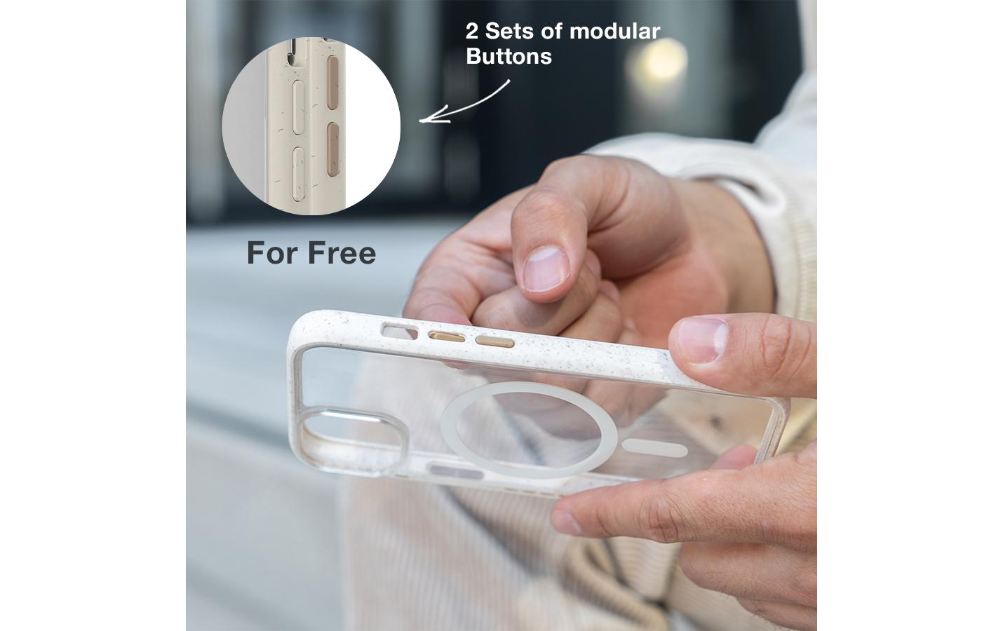 Back Cover Clear Case MagSafe iPhone 14 Pro WeissMagSafe kompatible Schutzhülle für das Apple iPhone 14 Pro