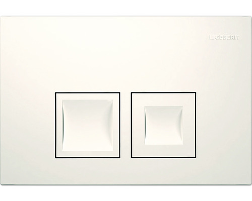 GEBERIT Delta 35 bedieningsplaat, glanzend wit / drukknop, glanzend wit 115.135.11.5