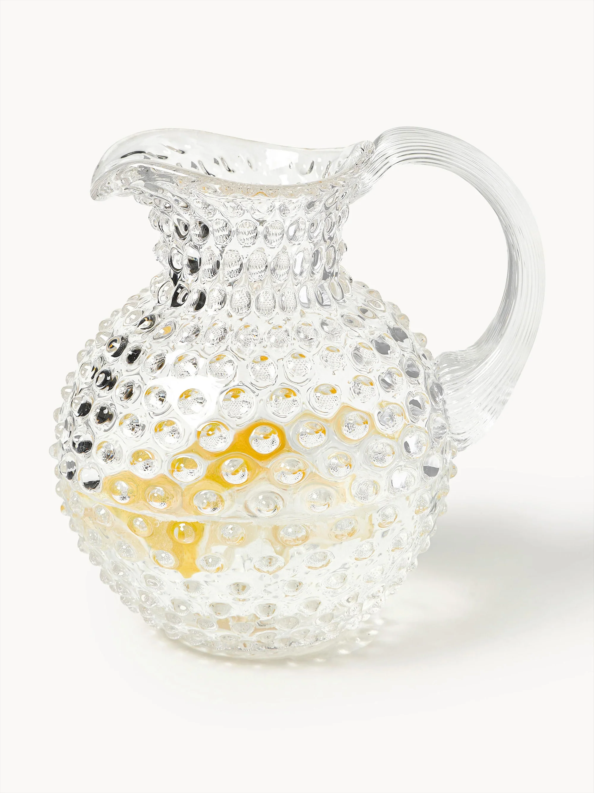 Mondgeblazen karaf Hobnail, 2 L