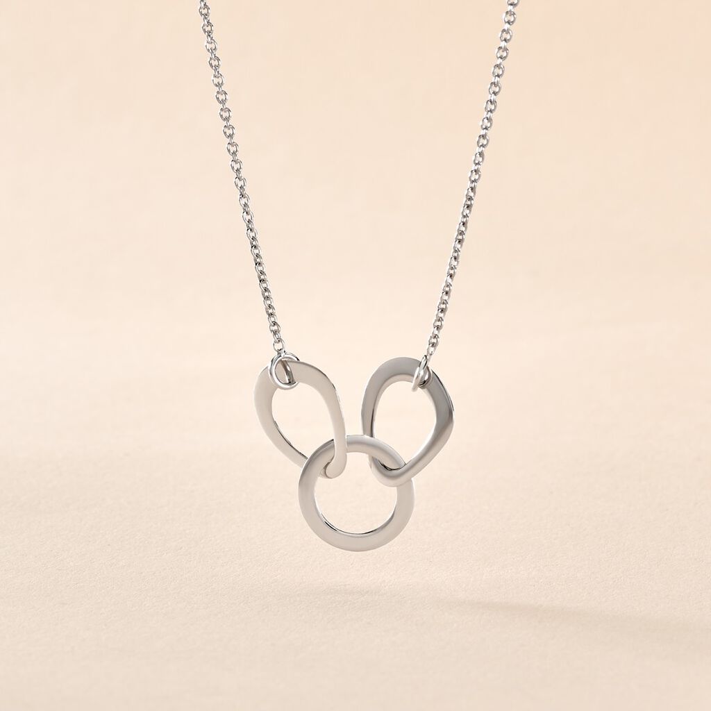 Collier Joy Argent Blanc