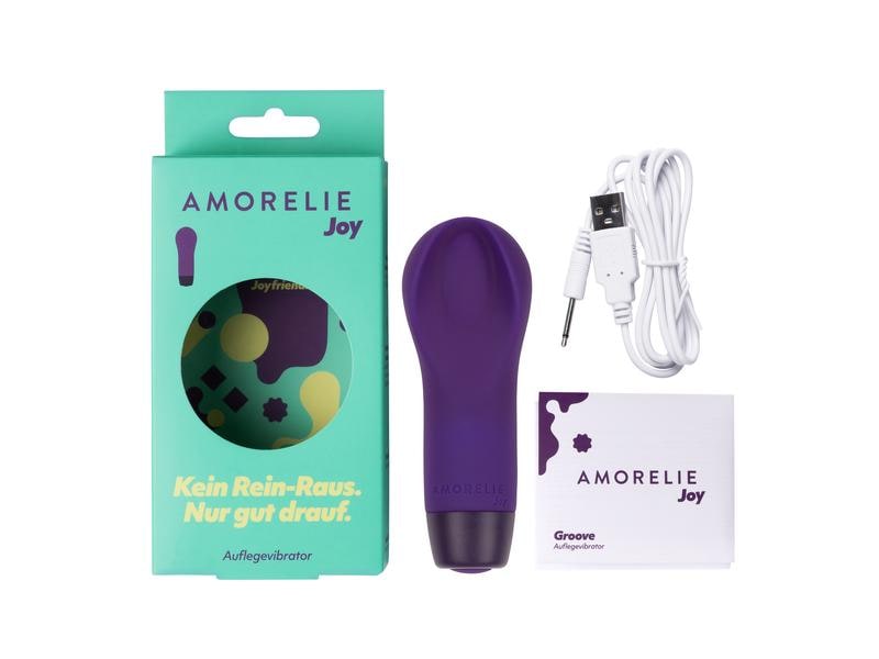 Amorelie Auflegevibrator «Groove» Violett Hochwertiges Sextoy zur klitoralen Stimulation