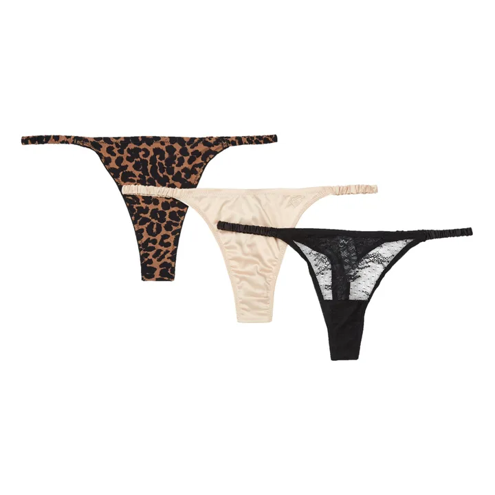 Love Stories Lot de 3 Strings Threesome Roomservice | Marron