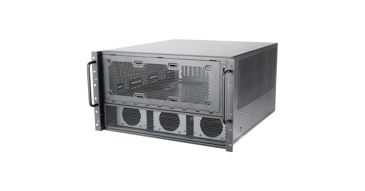 SilverStoneRM600 rack behuizing  (Zwart)
