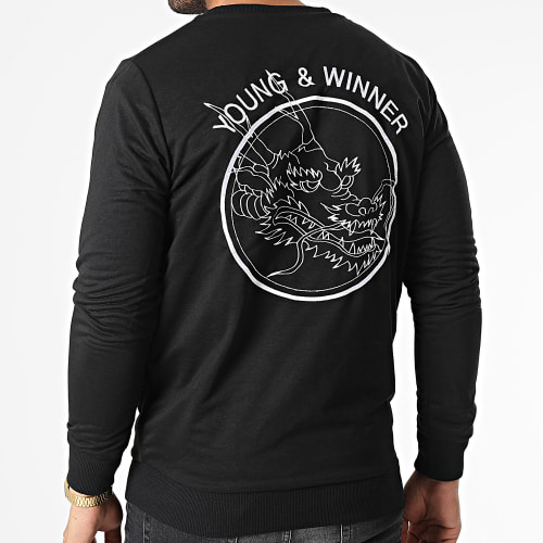 Sweat Crewneck Réversible Dragon Noir