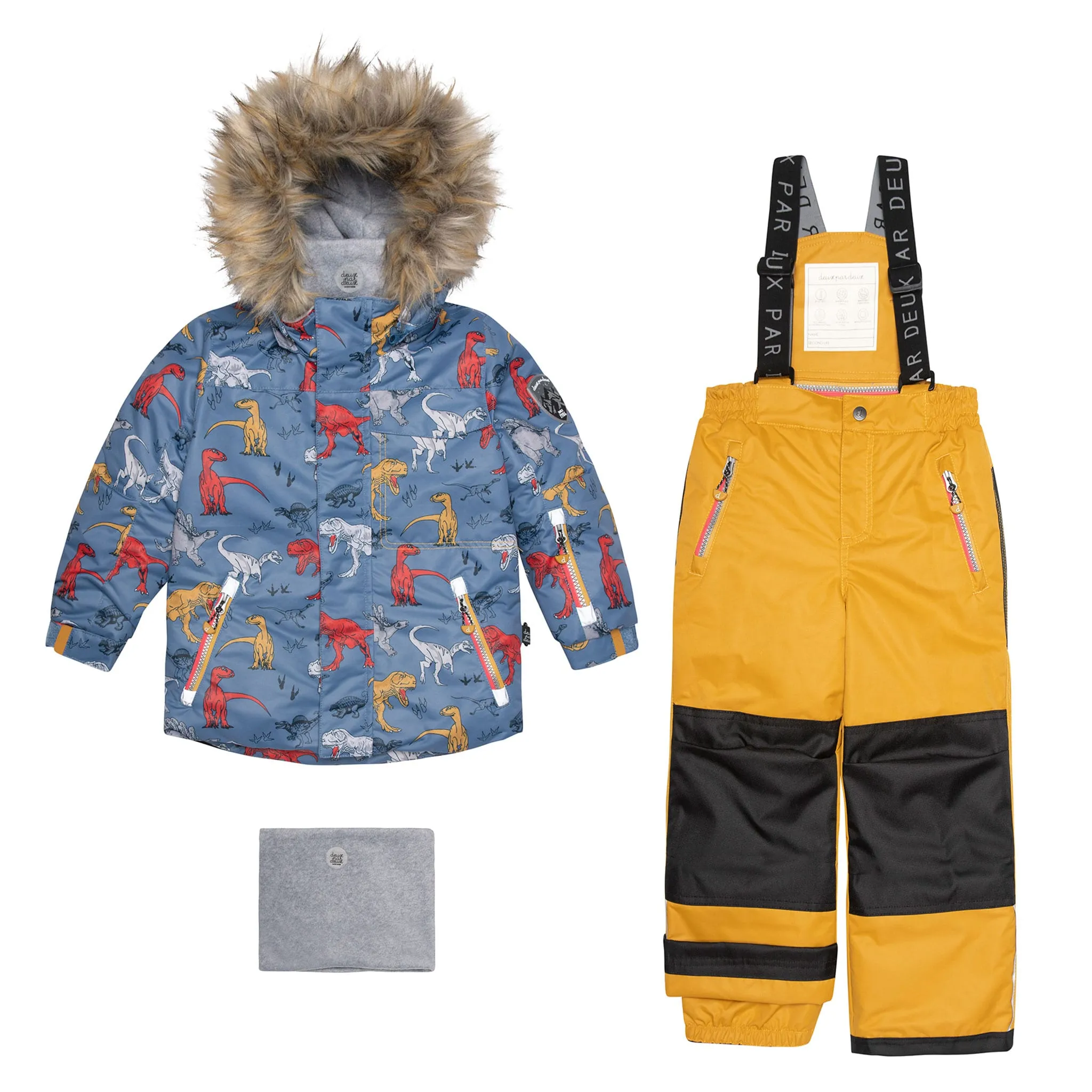 Deux par Deux Habit de Neige 2 Pièces Dinosaures 2-6ans