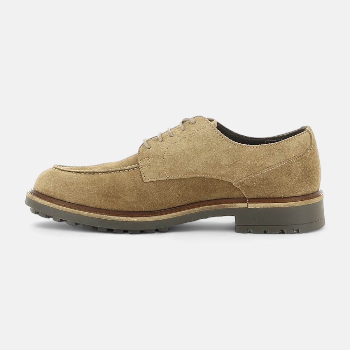 Derbies Homme en cuir beige