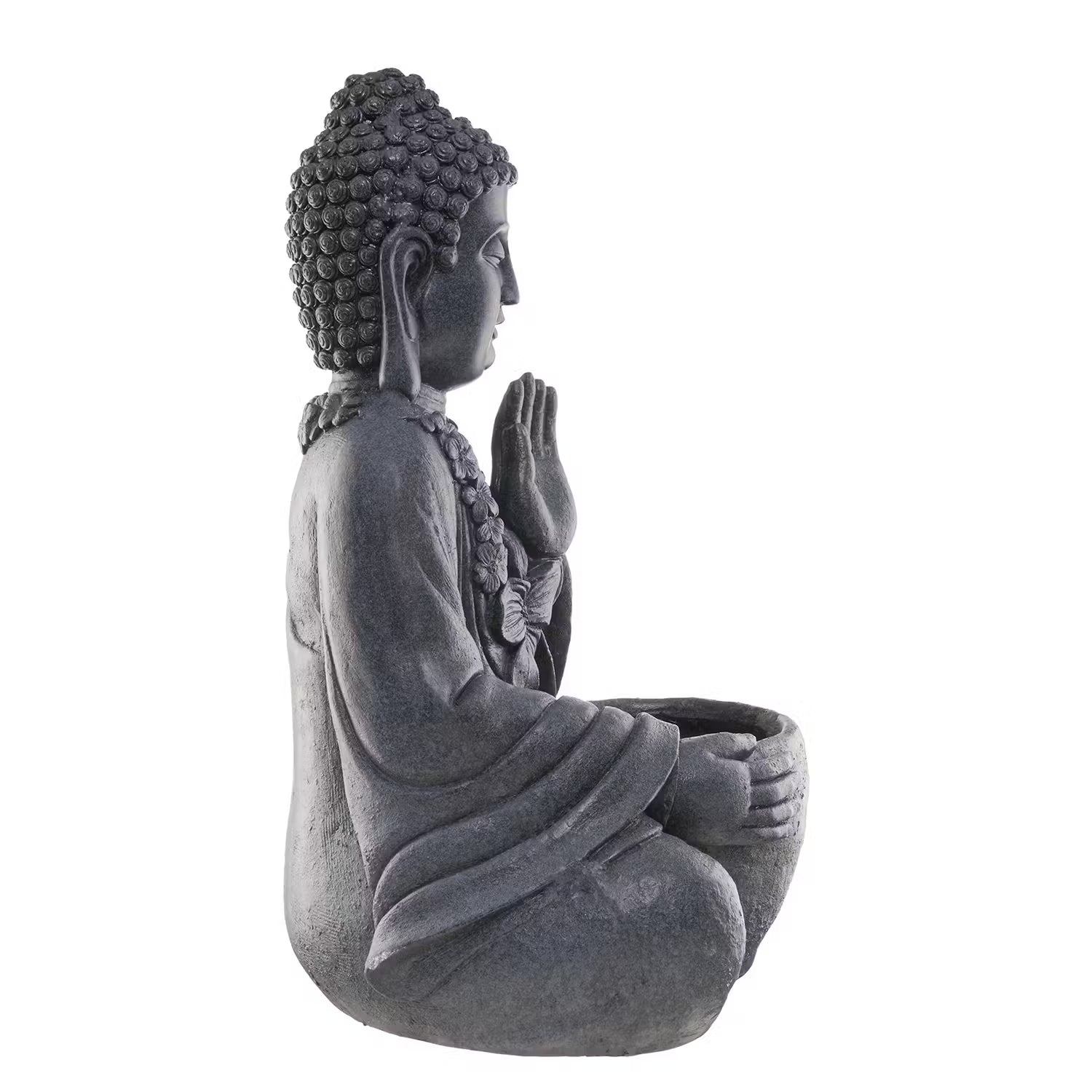 BUDDHA Statue mit Blumentopf