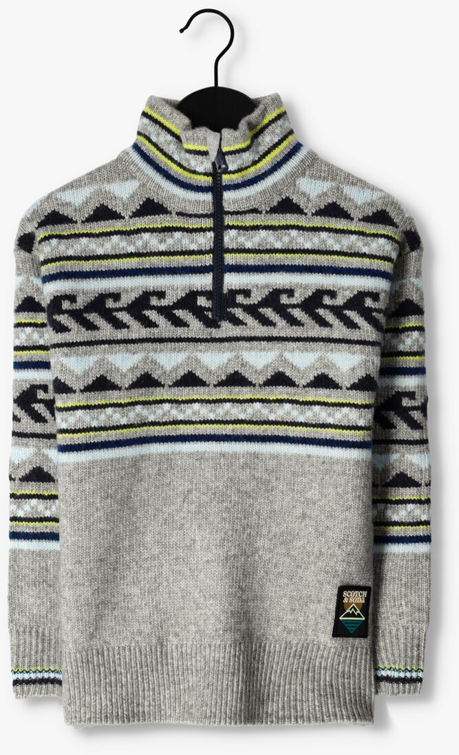 SCOTCH & SODA grijze scotch & soda coltrui 167737-22-fwbm-d60