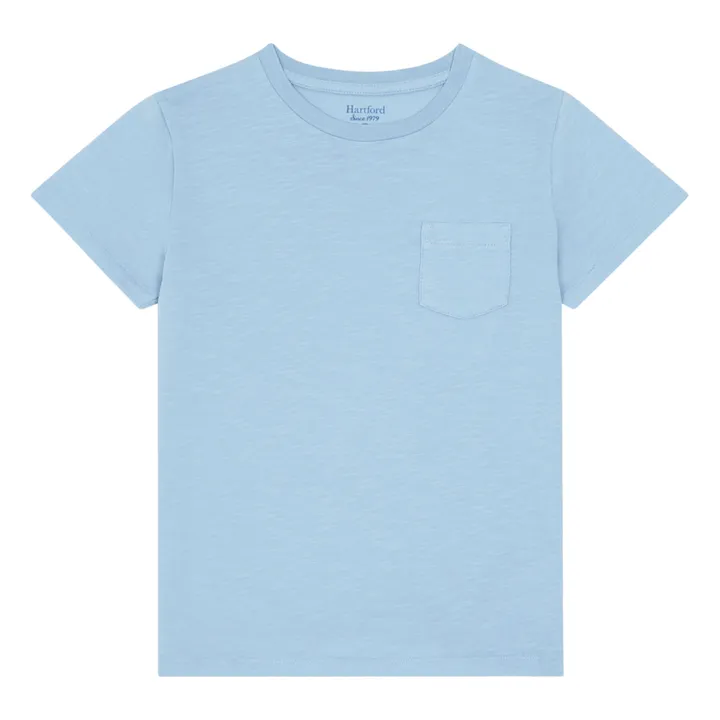 Hartford T-shirt Pocket Crew | Bleu