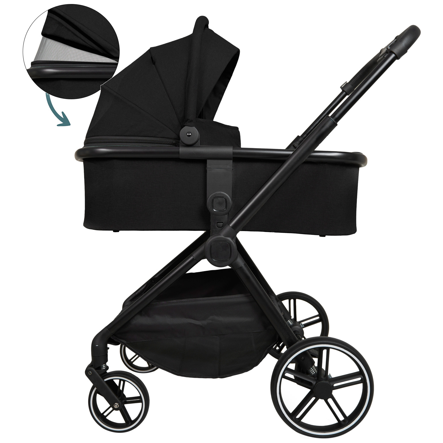 Prénatal kinderwagen compleet Black