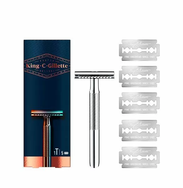 King C. Gillette Double Edge Razor - 1 5 stk.