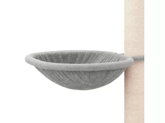 Arbre à chat avec griffoirs en sisal Gris clair 94,5 cm