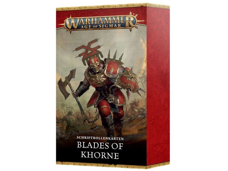 Games Workshop Datakarten Warhammer Age of Sigmar Blades Of Schriftrollenkarten: Blades of Khorne (Deutsch)