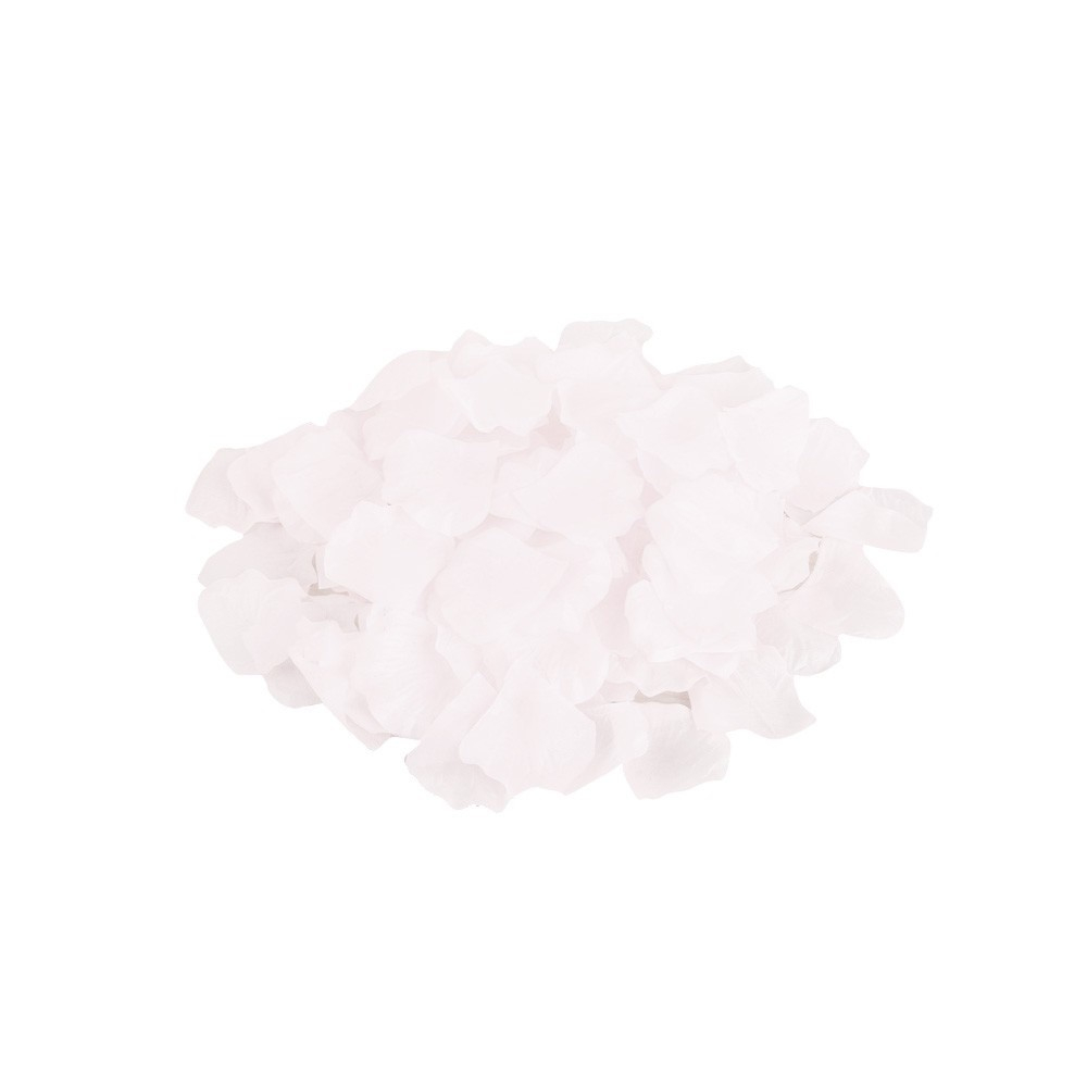 (1000er Set) Romantische Rosenblätter Blumenblüten Party Deko für Hochzeiten / Party - Weiss