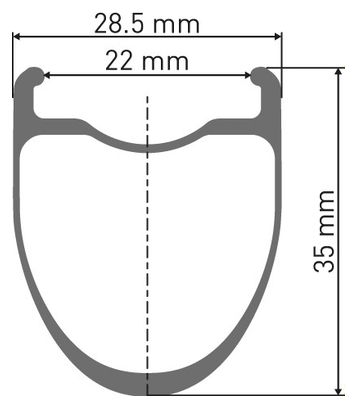 Roue Arrière DT Swiss ERC 1100 Dicut DB 35 | 12x142mm | Centerlock